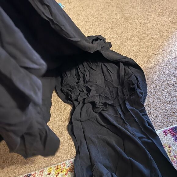 Urban outfitters oh la la high slit linen romper M - Picture 6 of 7